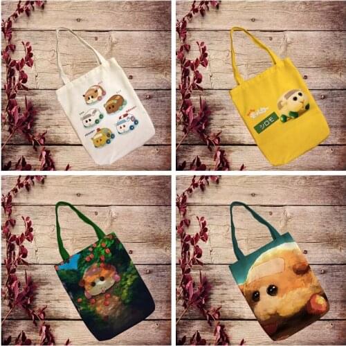 IVYYE PUI Mouse Fashion Anime Canvas Shoulder Bags Casual Shopping Bag Tote Handbag Travel Lady Girls New