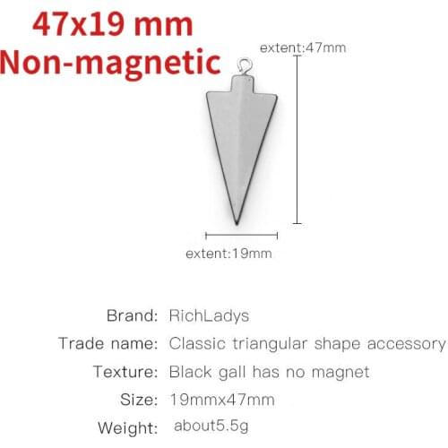 Natural Hematite 19x47mm Loose Arrow Charms Luck Blessing Change Destiny for Jewelry Making DIY Bracelet Necklace Earring