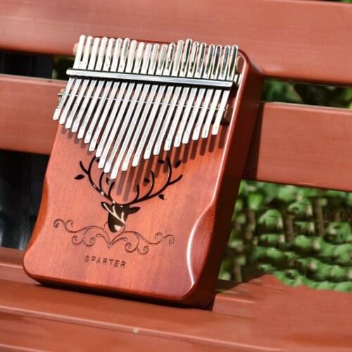 Kalimba 17 Keys Thumb Piano Kalimba Mbira Mahogany Sanza Material African Percussion Instrument Keyboard Handmade Finger Piano