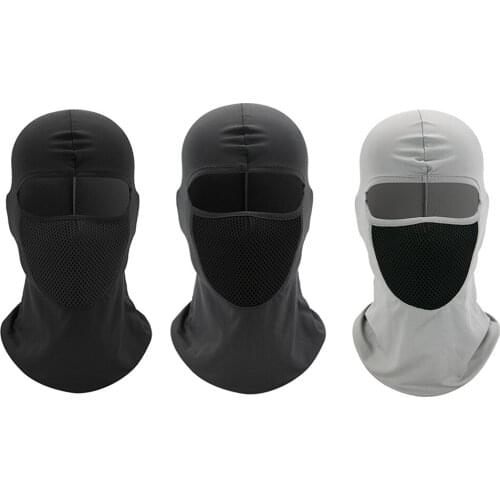Motorcycle Full Cover Face Mask Sun Protection and Dustproof Cycling Balaclava Hat Lycra Outdoor Ski CS Balaclava Neck Gaiter