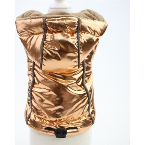 New Autumn Winter Xs Dog Clothes For Small Dogs Girl Boy Wadded Jacket Vest Golden Teddy Thick Fleece Hoodie Puppy Pet Clothing