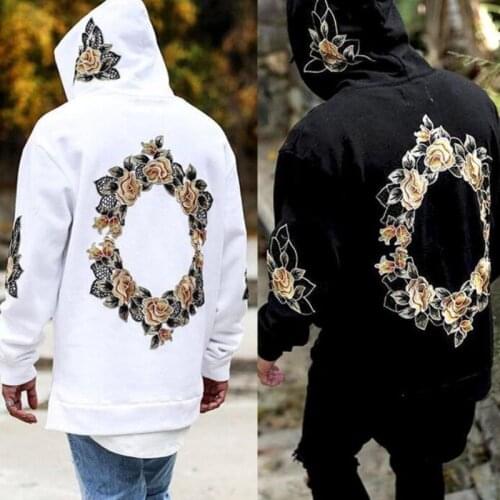New Autumn Design 3D Flower Print Hoodies Men Hip Hop Cool Mens Hooded Pullovers Mens Sweatershirt Streewear Hombres Sudaderas