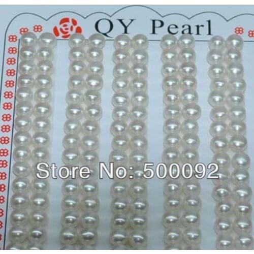 Wholesale 200 pcs 4.5mm white button freshwater pearl