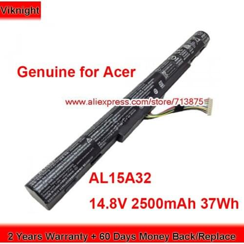 Genuine AL15A32 Battery KT.00403.025 for Acer Aspire E15 E5-573G E5-422 E5-772G 14.8V 2500mAh 37Wh