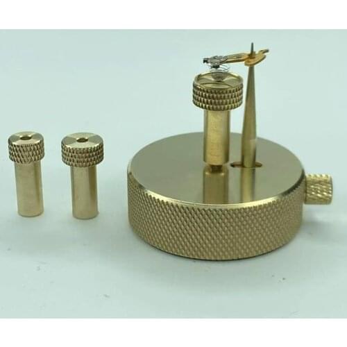 Adjustable 8mm 9.5mm 11mm Watch Movement Balance Wheel Hairspring Support Stand F31415 40mm Brass Tool
