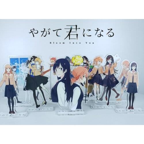 1pcs Bloom Into You Anime Cartoon Nanami Touko Pendant Koito Yuu Printed Acrylic Stand Figure Cosplay Prop Decor Boy Girl Gift
