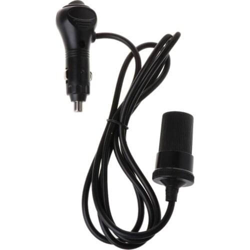 12V 24V Car Cigarette Lighter Adapte Cable Plug Socket With ON-OFF Switch Button For all 12V devices, car refrigerator, car mp3