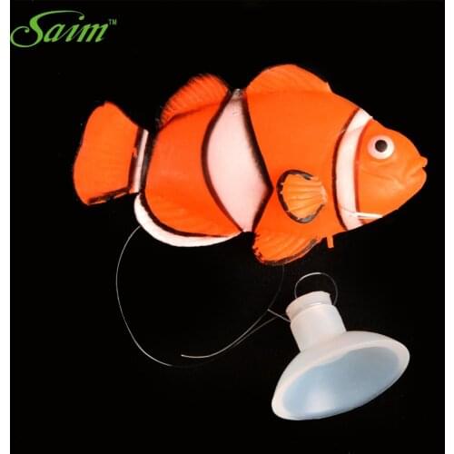 Clownfish Aquarium Artificial Fish Float In Water Simuliated Fake Fish For Aquarium Fish Tank Decoration Accessories Supplies