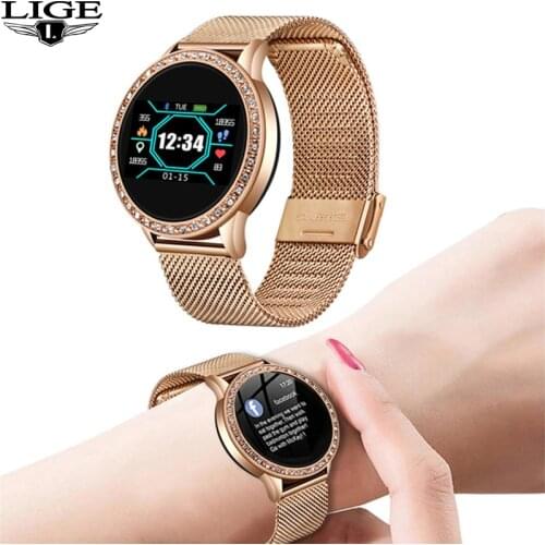 LIGE New Smart Watch Women Men Sport Waterproof Clock Heart Rate Sleep Monitor For iPhone Call Reminder Bluetooth Smartwatch