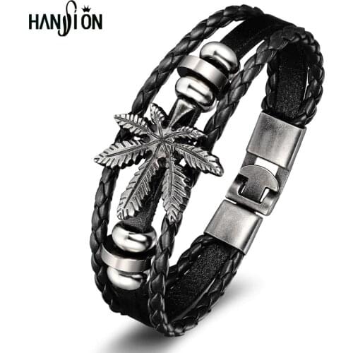 Xionghang Men's Leather Bracelets