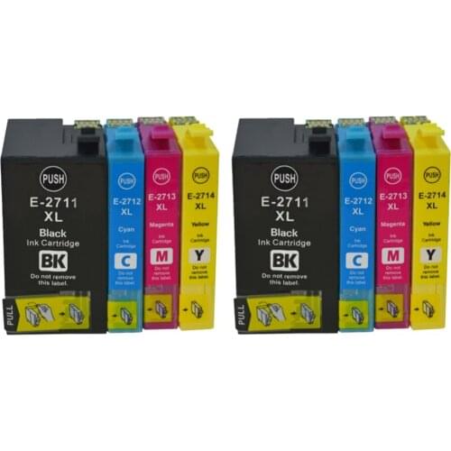 YLC 2set 27XL T2711-T2714 compatible Ink cartridge For Epson WorkForce Pro WF-3620DWF WF-3640DTWF WF-7110DTW WF-7610DWF printer
