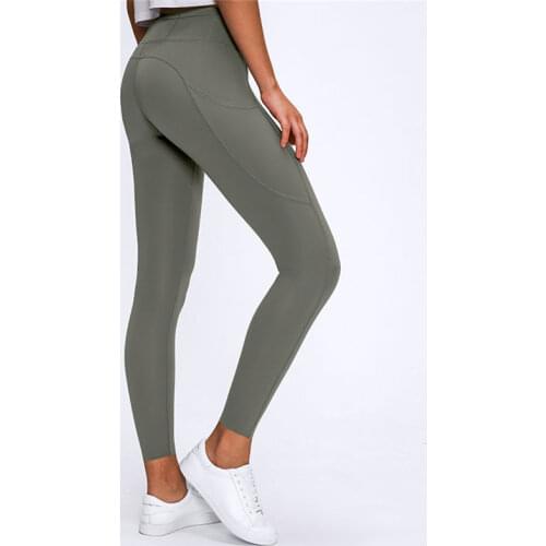 Nepoagym 25" Inseam WARM-UP Yoga Leggings with Side Pockets Women Stretchy Yoga Pants Soft Gym Leggings Compression Leggings