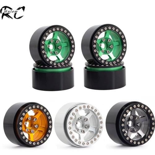 1Pcs/4Pcs Metal 5 Spokes 1.9 Inch Beadlock Wheel Rims for 1/10 RC Crawler Axial SCX10 III 90047 TRX4 TRX6 CC01 VS4 10 YK4102 TF2