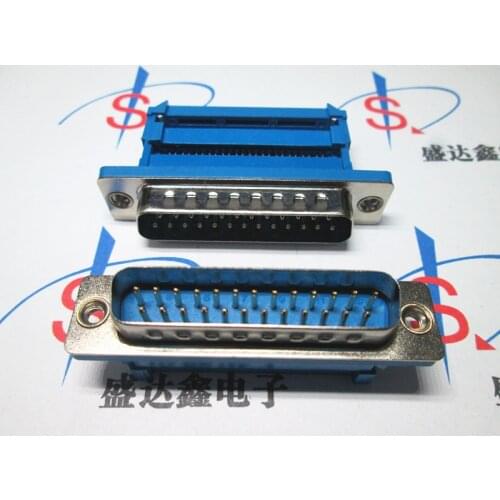 10pcs DB25 25 Pin Male Parallel IDC Crimp Connector for Flat Ribbon Cable