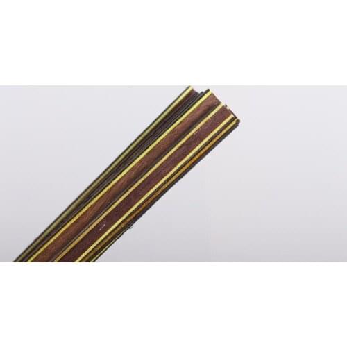 25Strip Luthier Purfling Binding Marquetry Inaly 640x6x1.2mm Solid wood #163