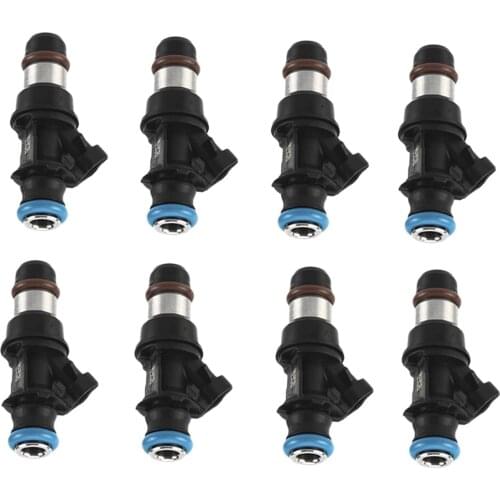 8x Fuel Injector 2 Holes 4.8L 5.3L 6.0L Engine for 2001-2007 Buick Chevy Sierra Isuz 25317628 17113698 FJ10062 FJ10062-11B1