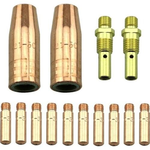 14Pcs MIG Welding Machine Accessories Kitparts Replacement For Tweco Mini/#1 and Lincoln Magnum 100L Mig Welding Mahcine