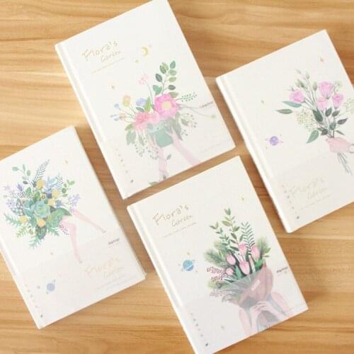 1pcs 54727 Wyatt Wood stationery wholesale NB A5 196-6057 Flora hardcover notebook
