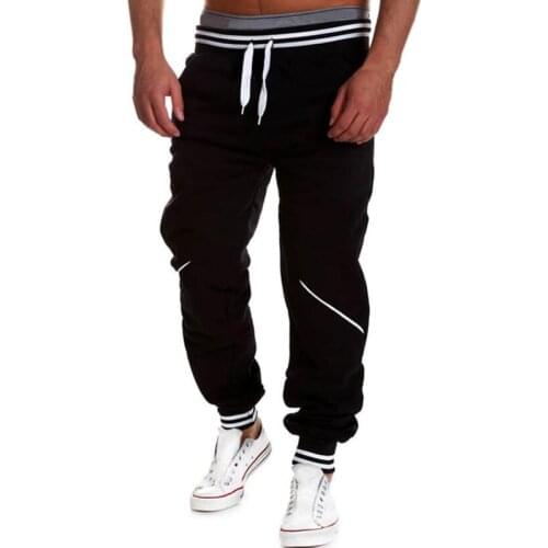 Size M-4XL Men Full Length Sweatpants Casual Mid Waist Joggers Men Trousers Comfort Elastic Waist Hip Hop Streetwear Pants Men