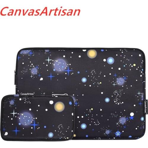 CanvasArtisan Brand Laptop Bag 11",12",13",14",15",13.3,15.6, Blue Planet Sleeve Case For Macbook Air Pro Notebook,Dropship V060