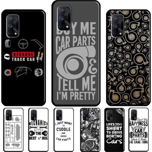 Car Parts Auto Mechanic For OPPO Realme 8 6 7 Pro GT C3 C11 C15 7i Case For OnePlus 9 Pro Nord 8T 8 Pro Phone Cover