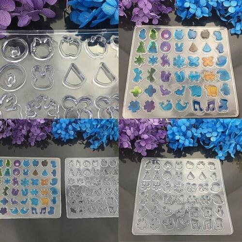 DIY Assorted Clear Silicone Earring Molds For The Epoxy Resin Casting Jewelry