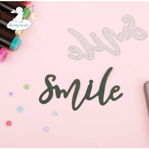 Bunnymoon Smile Metal Cutting Dies Stencils for DIY Scrapbooking/photo Album stamps Decorative Embossing DIY Paper