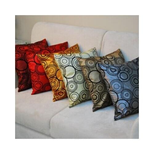 Minimalist Summer Thin Simulation Silk Cloth Fabric Chair Cushion For Sofa Car Pillowcase Waist Square Decorate 43cm