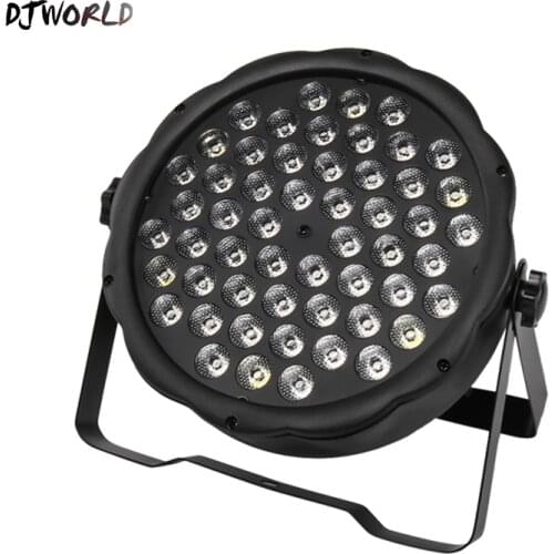 DJWORD 54 monochrome RGBW plastic flat par light DMX512 linear dimming effect is suitable for KTV bar restaurant music performan