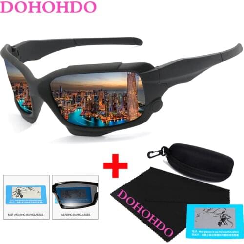 DOHOHDO Unisex Sport Vintage Sun Glasses Famous Brand Sunglases polarized Sunglasses retro Feminino For Women Men UV400 With Box