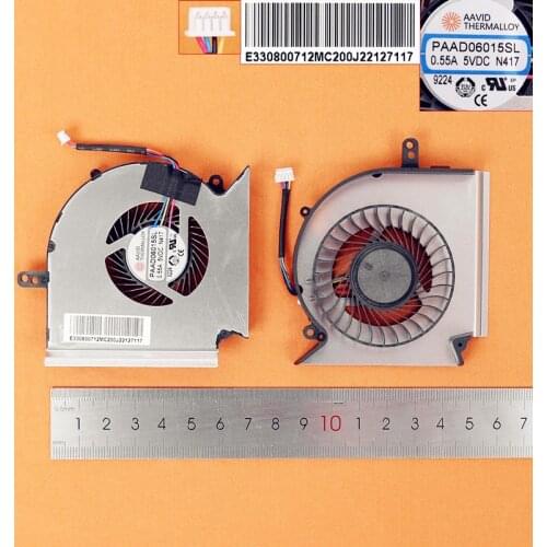 New Laptop Cooling Fan for MSI GE75 GP75 GE63 GP63 GV63 GE73 GL73 VR (For CPU fan,Original) PN:PAAD06015SL