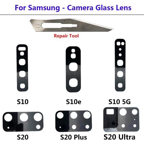 Camera Glass Lens Back Rear Camera Glass Lens With Glue For Samsung M31S A70S S10e S10 5G S20 fe Ultra Note 8 9 10 Lite Plus