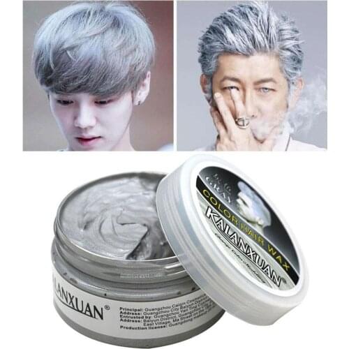 100ml Semi-Permanent Hair Color Wax Color Natural Matte Coloring One-time Wax Hair Temporary C1J6