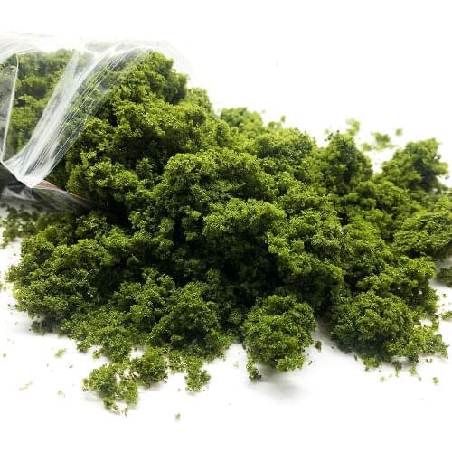 Tree Powder Model Sponge Cluster for Bushes Shrubs low Ground Cover DIY Scene Making Material Green Plant Tufted Railrod Layout