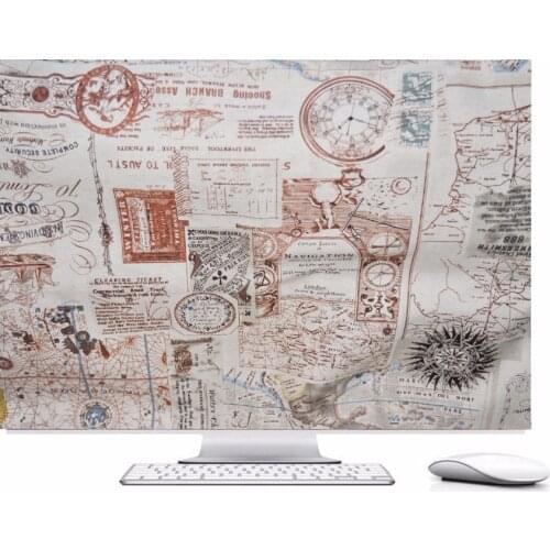 Best quality,Travel around the world,HAND MADE Padded velvet Dust Cover for Apple iMac 27-inch - Screen Monitor Protector Guard