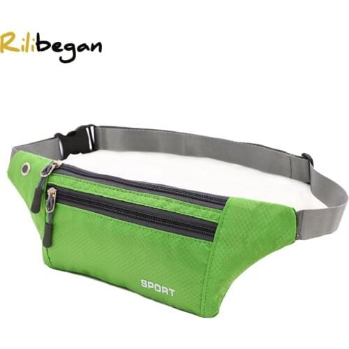 Multifunction Man Waist Bag Nylon Chest Pack for Women Running Belt Sports Bag Moblie Phone Bags Pouch Pocket Travel Chest Bag
