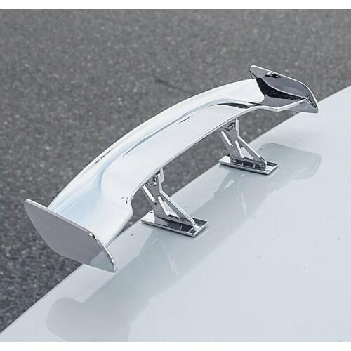 Universal punch-free Carbon fiber Car Tail Wing Spoiler Mini Automotive Decoration Small Model Auto Stickers Car Accessories
