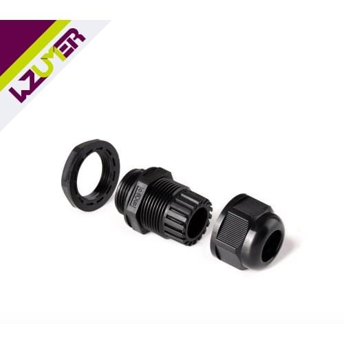 Waterproof Cable Gland IP68 Cable Wires Entry 10pcs PG7 for 3-6.5mm PG9 PG11 PG13.5 PG16 PG21 Nylon Plastic Cable Connector
