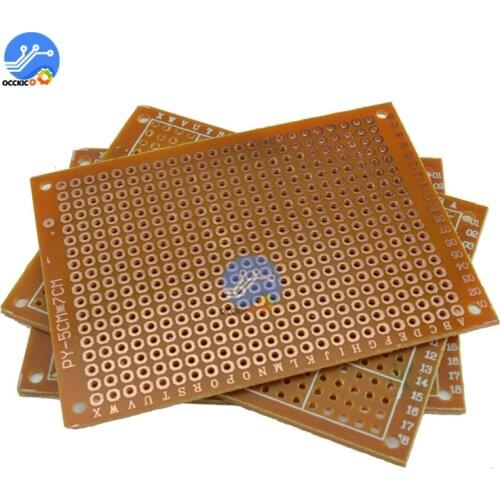 10pcs/lot 5x7 cm Copper Prototype Diy Universal Printed Circuit PCB Development Board Protoboard For Arduino Practice