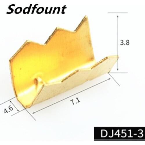 100pcs/lot 451-3 U-shaped terminal tab cold inserts connectors cold terminal small teeth fascia terminal,1-2mm2