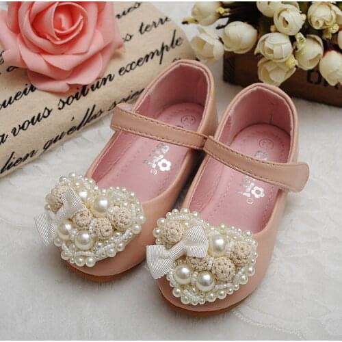 2017 Children Girls Shoes New Autumn Winnter Fashion Single Shoes Girls Princess Leather Shoes with Big Bowtie Size 19-34