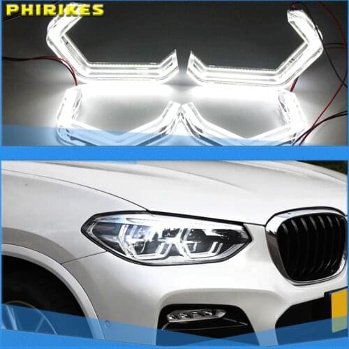 4Pcs M4 Iconic Style LED Crystal Angel Eye Kit Eyes Kits For BMW X3 E83 F25 X5 E70 F15 F85 X6 E71 E72 Z4 E85 E86 E89