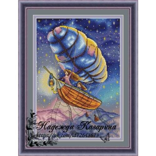 HH MM Mouse avatar Counted Cross Stitch Kit Cross stitch RS cotton with cross stitch Airship