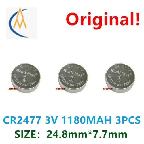 CR2477 car remote control 3V button lithium battery electric rice cooker body locator tire pressure 1180mah storage information