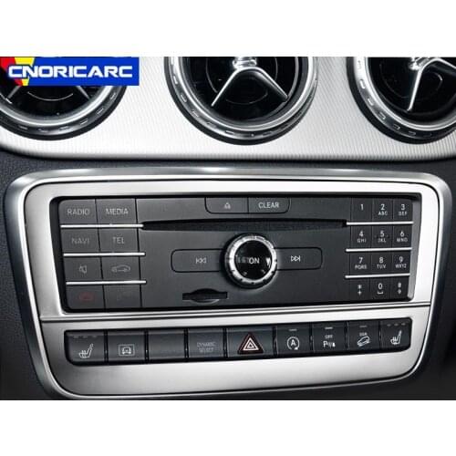 Car Center Console Air Conditioning CD Frame Decoration Trims For Mercedes Benz CLA C117 GLA X156 A Class W176 Accessories