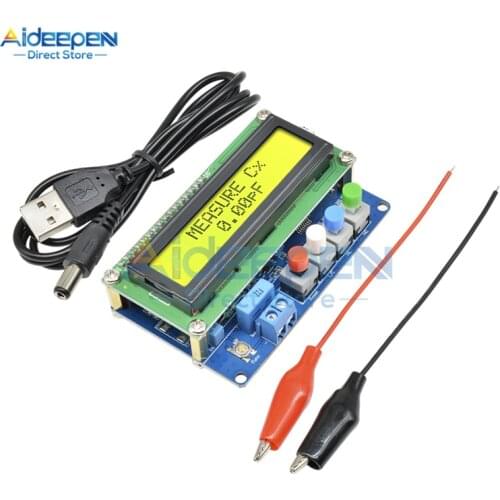 High Precision LC100-A Digital LCD Inductance Capacitance Meter Meter Capacitor Tester Frequency 1Pf-100Mf 1uH-100H + Test Clip