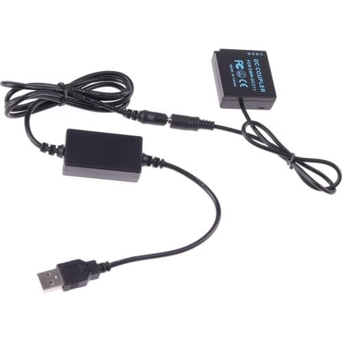 DMW-BLG10 Power Adapter Dummy Battery Kit for Panasonic GF3 GF5 GF6 GX7 GX9 GX80 GX85 GX86 LX100 S6K F3K