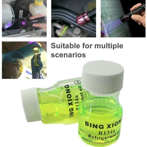 60g Fluorescent Leak With Fluorescence Oil Detection Leak Test UV Dye For Detection Air Conditioning For Car A/C Pipeline Repair