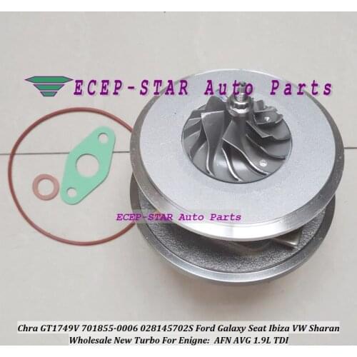 Turbo CHRA Cartridge GT1749V 701855-0006 701855-0004 701855-0002 701855 For Volkswagen VW Sharan Galaxy Seat Ibiza AFN AVG 1.9L