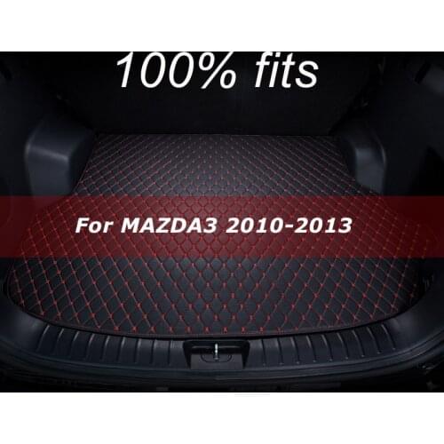 Car trunk mat for MAZDA 3（Sedan）2010 2011 2012 2013 cargo liner carpet interior accessories cover